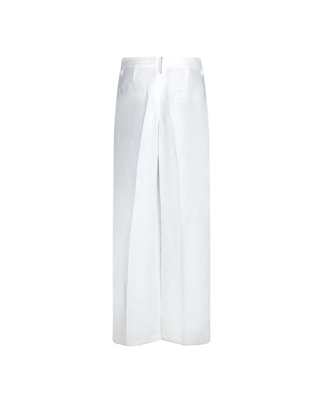 Pinko White Wide Trousers