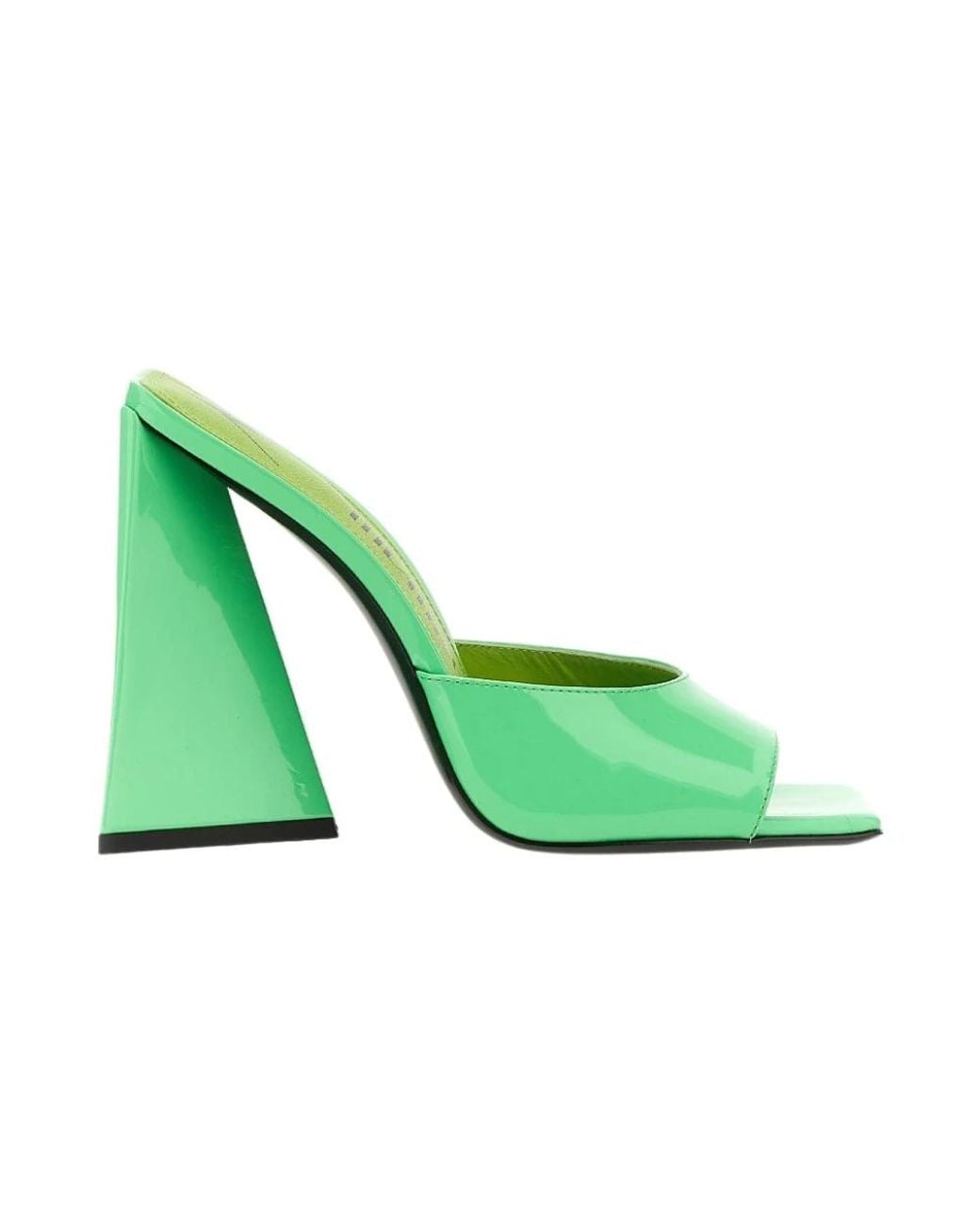The Attico Green Heeled Mules
