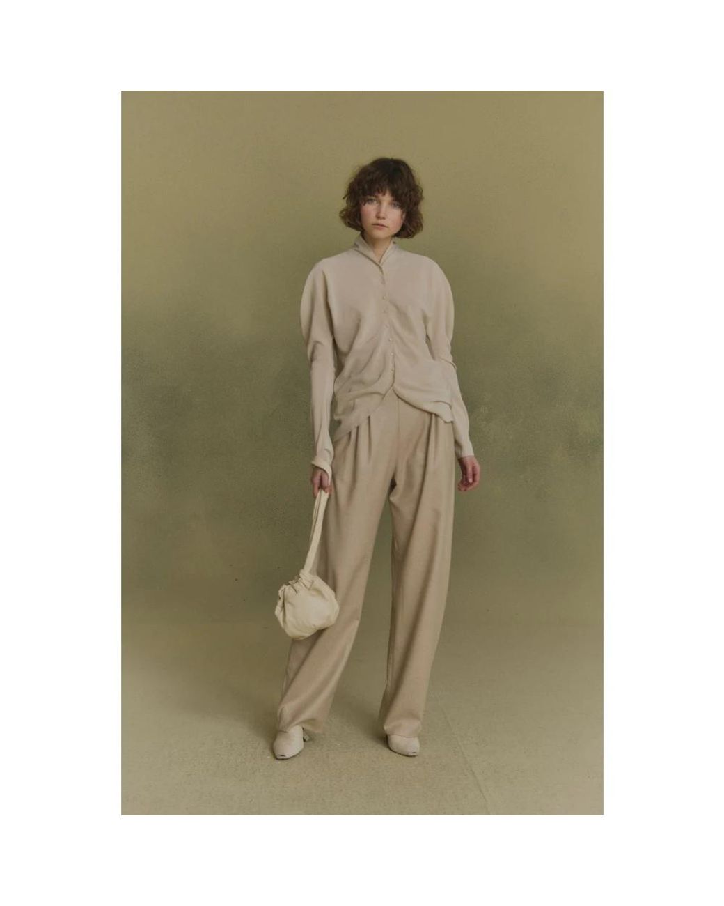 Cortana Natural Tapered Trousers