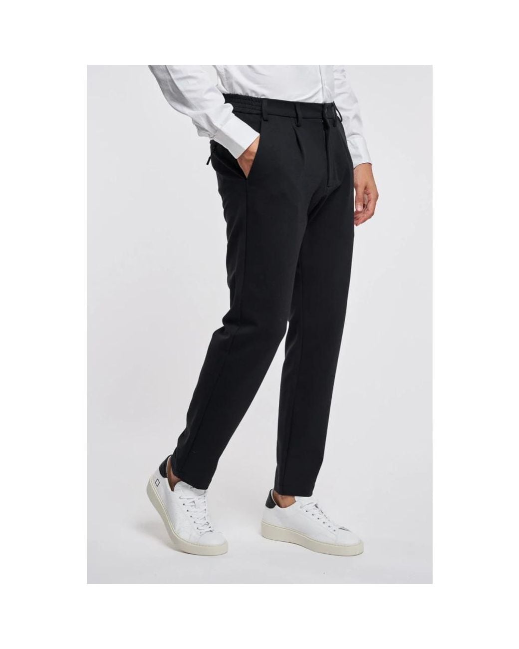 People Of Shibuya Black Slim-Fit Trousers for men