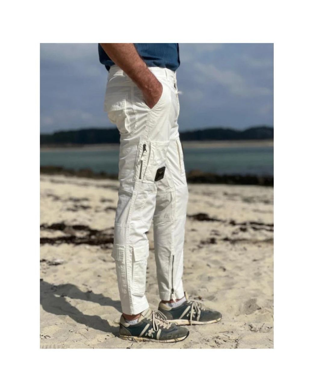 Aeronautica Militare Gray Slim-Fit Trousers for men