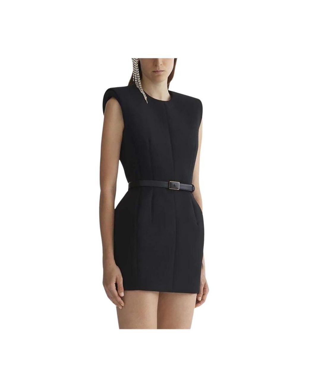 Mugler Black Short Dresses