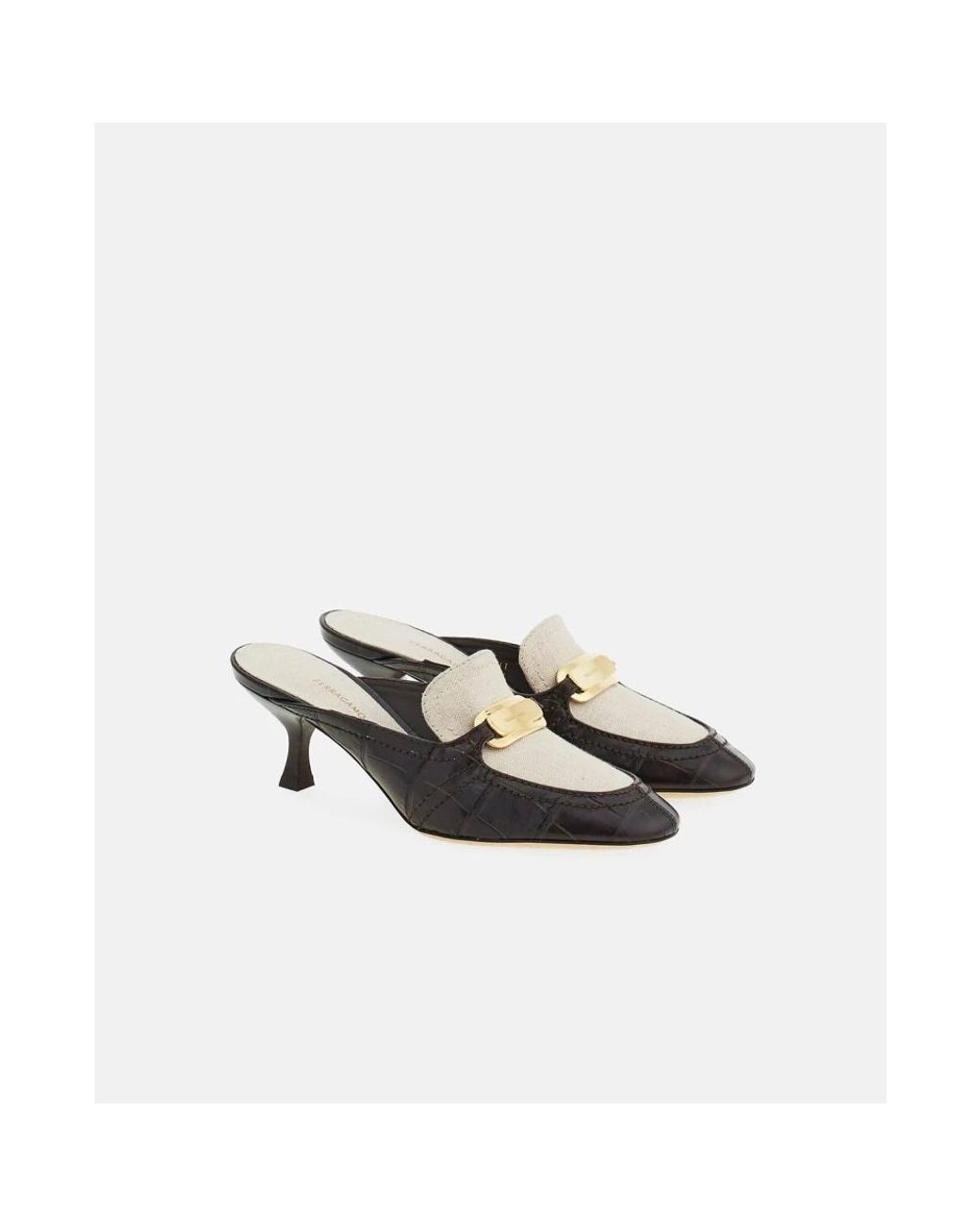 Ferragamo Brown Heeled Mules