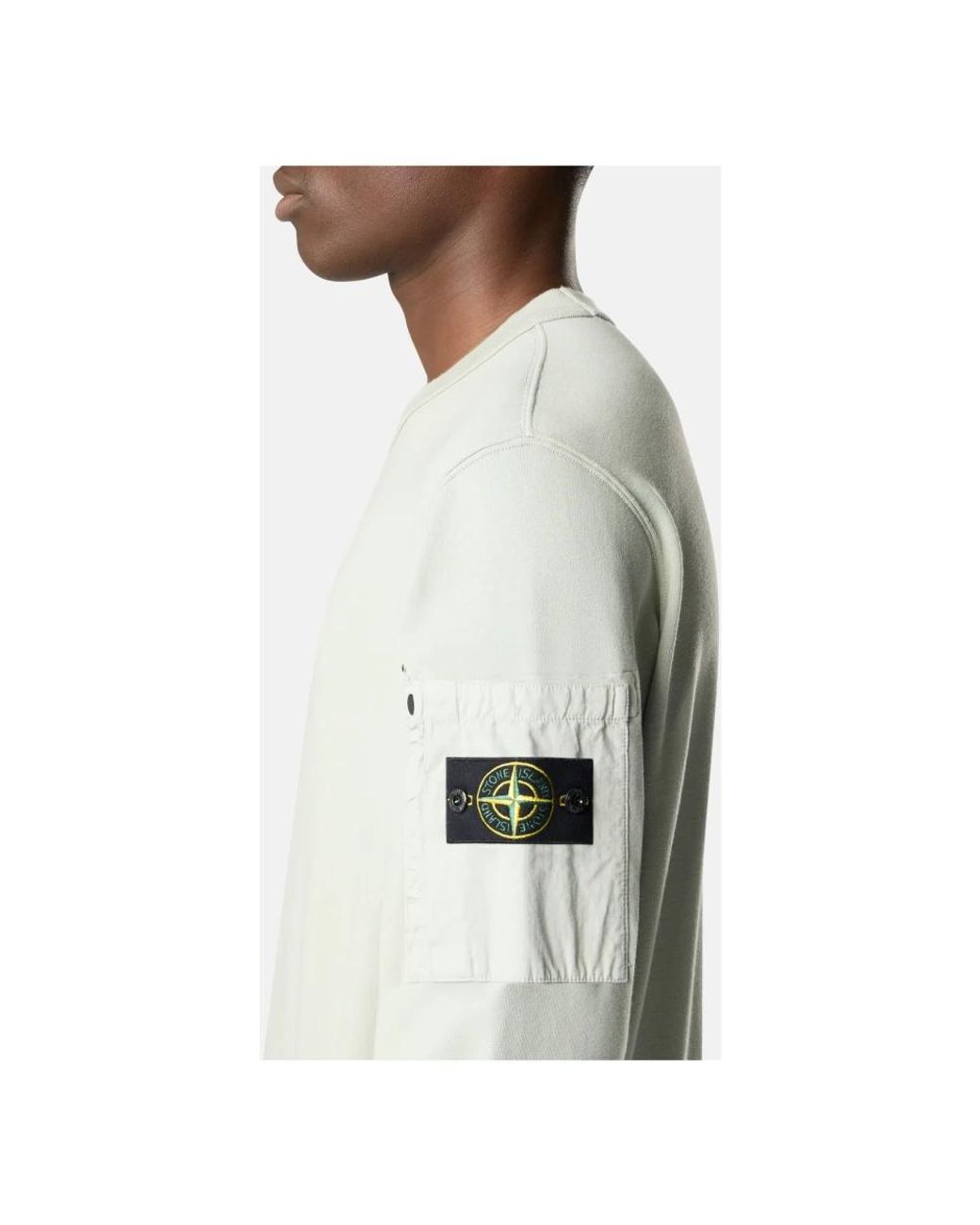Stone Island White Sweatshirts for men