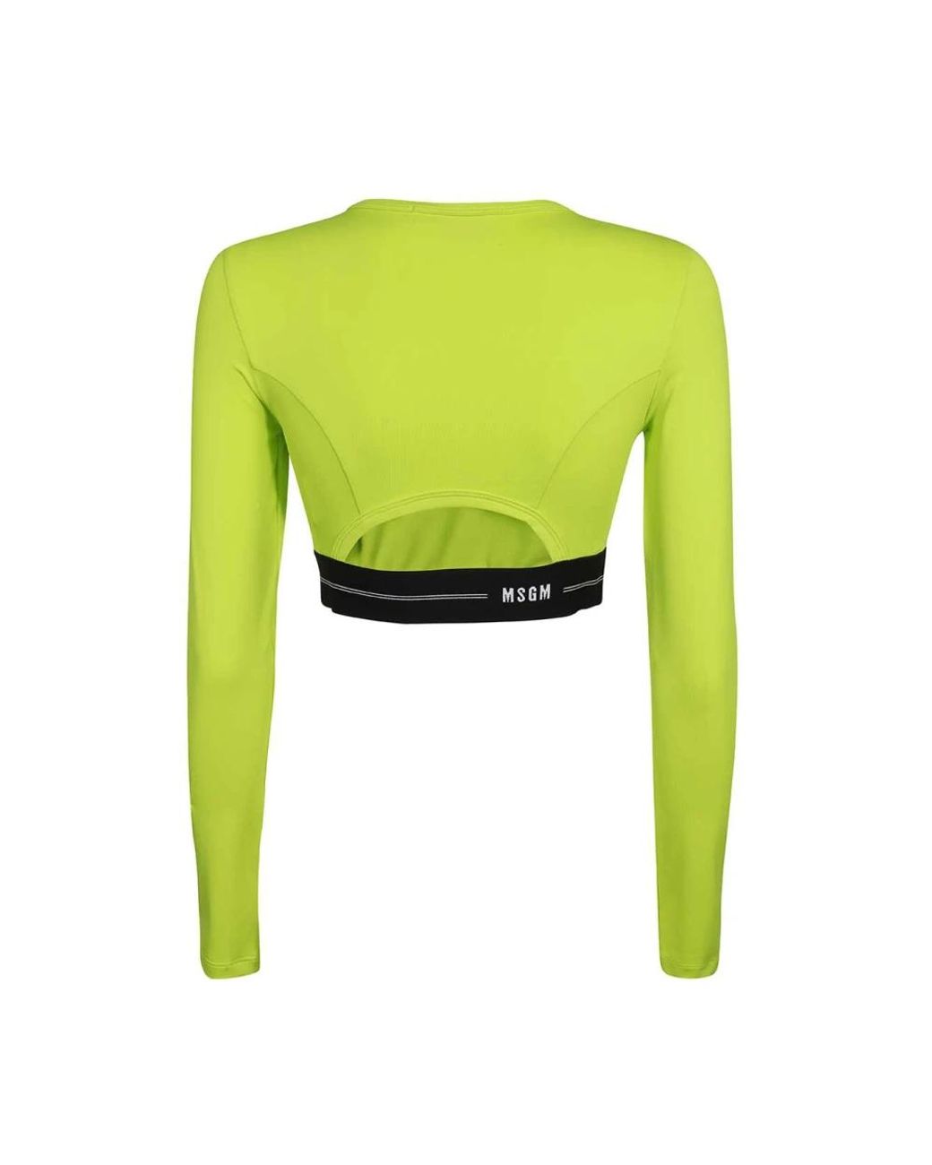 Long Sleeve Tops MSGM en coloris Yellow