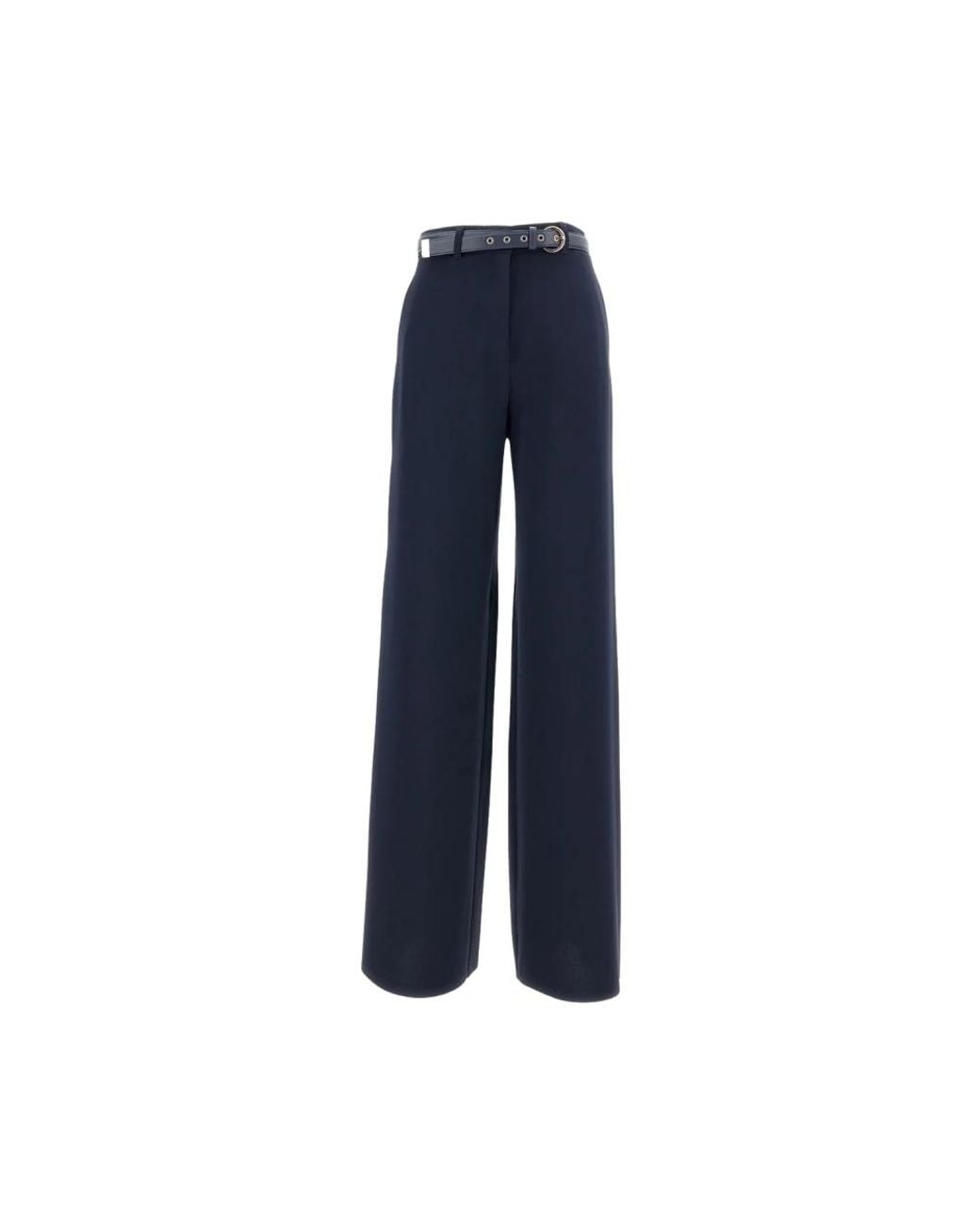 Max Mara Broeken ,Blauw ,Leer Cady Broeken in het Blue