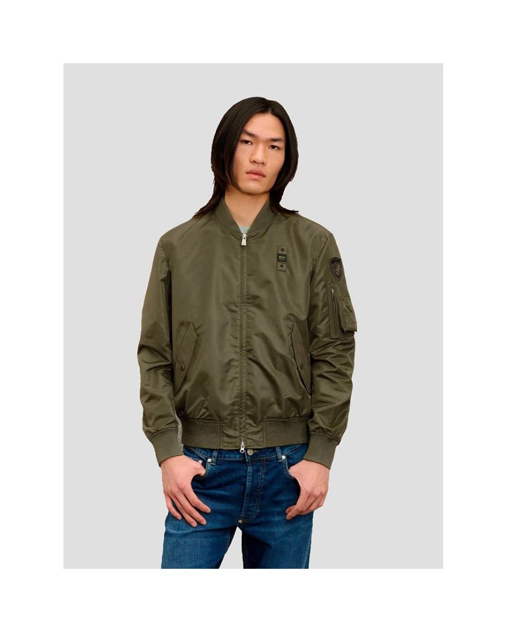 Blauer Green Bomber Jackets for men