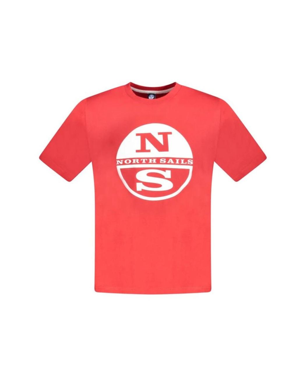 North Sails Tops ,Rood ,Katoen Rood Katoenen T-Shirt in het Pink voor heren