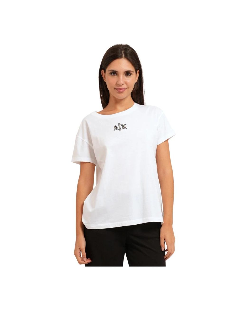 ARMANI EXCHANGE White T-Shirts