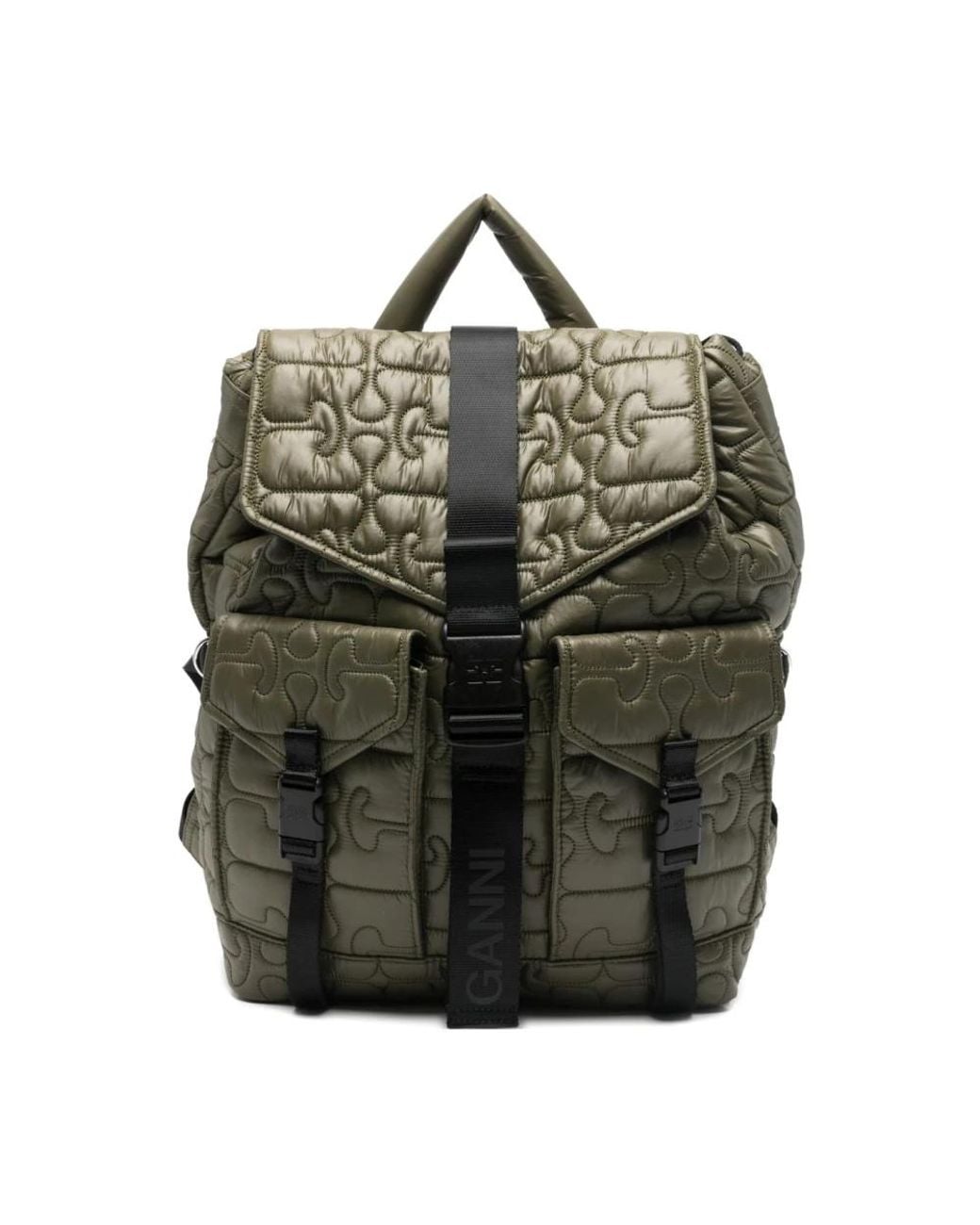Ganni Green Backpacks