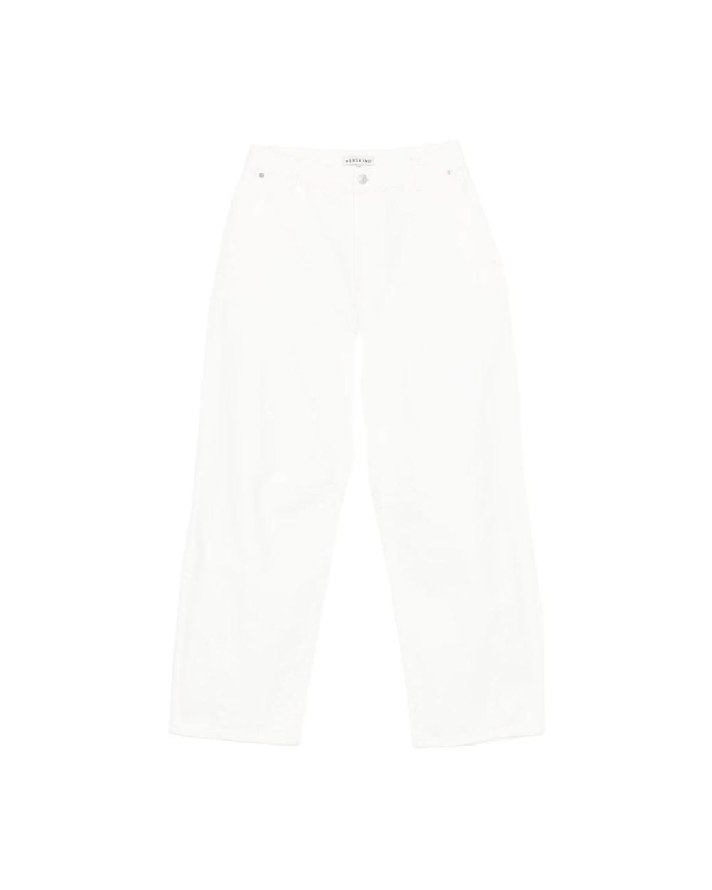 Birgitte Herskind White Straight Trousers