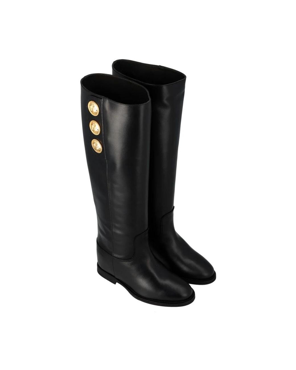 Via Roma 15 Black High Boots