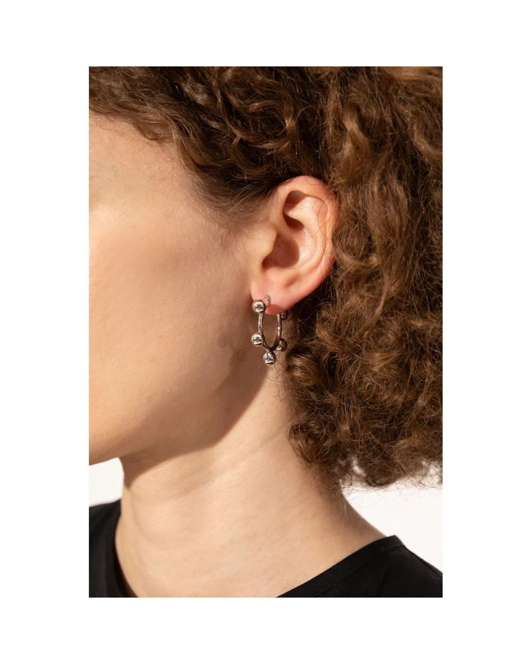 Earrings di Jil Sander in Metallic