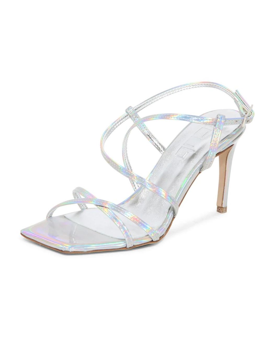 NCUB White Schimmernde Mony Sandale