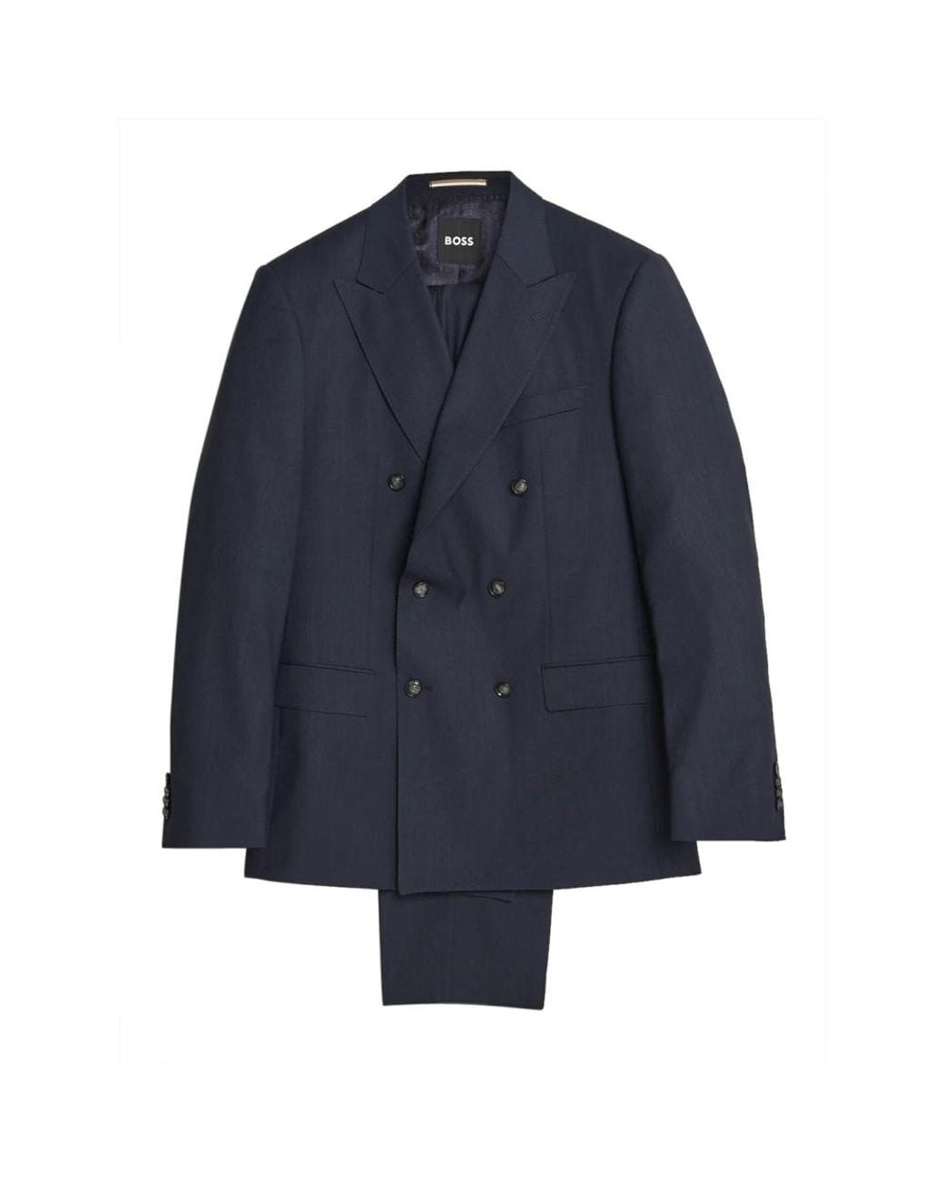 Boss Blue Double Breasted Suits for men