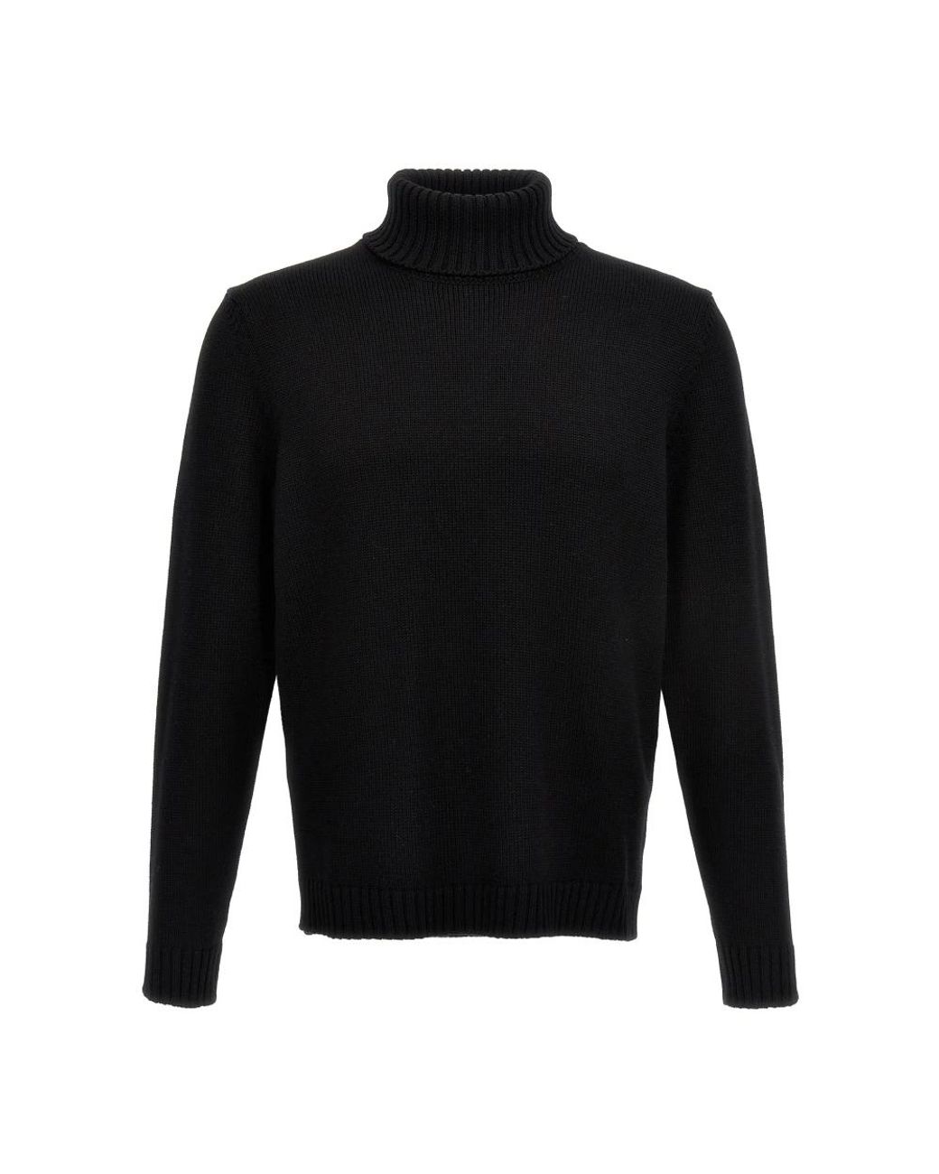 Zanone Rollkragenpullover in Black für Herren