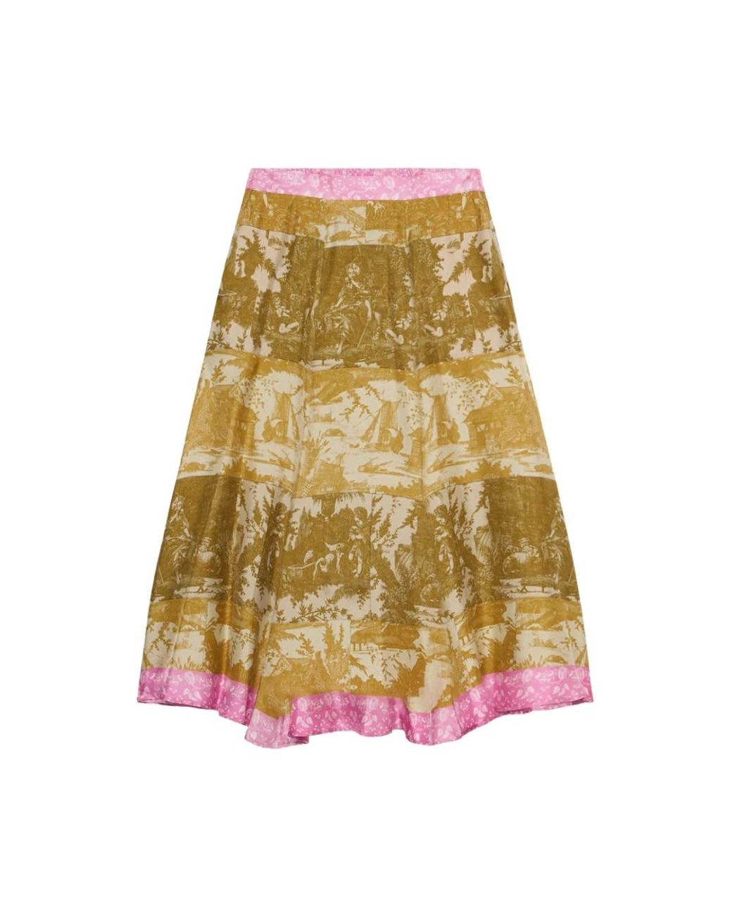 Pierre Louis Mascia Yellow Midi Skirts
