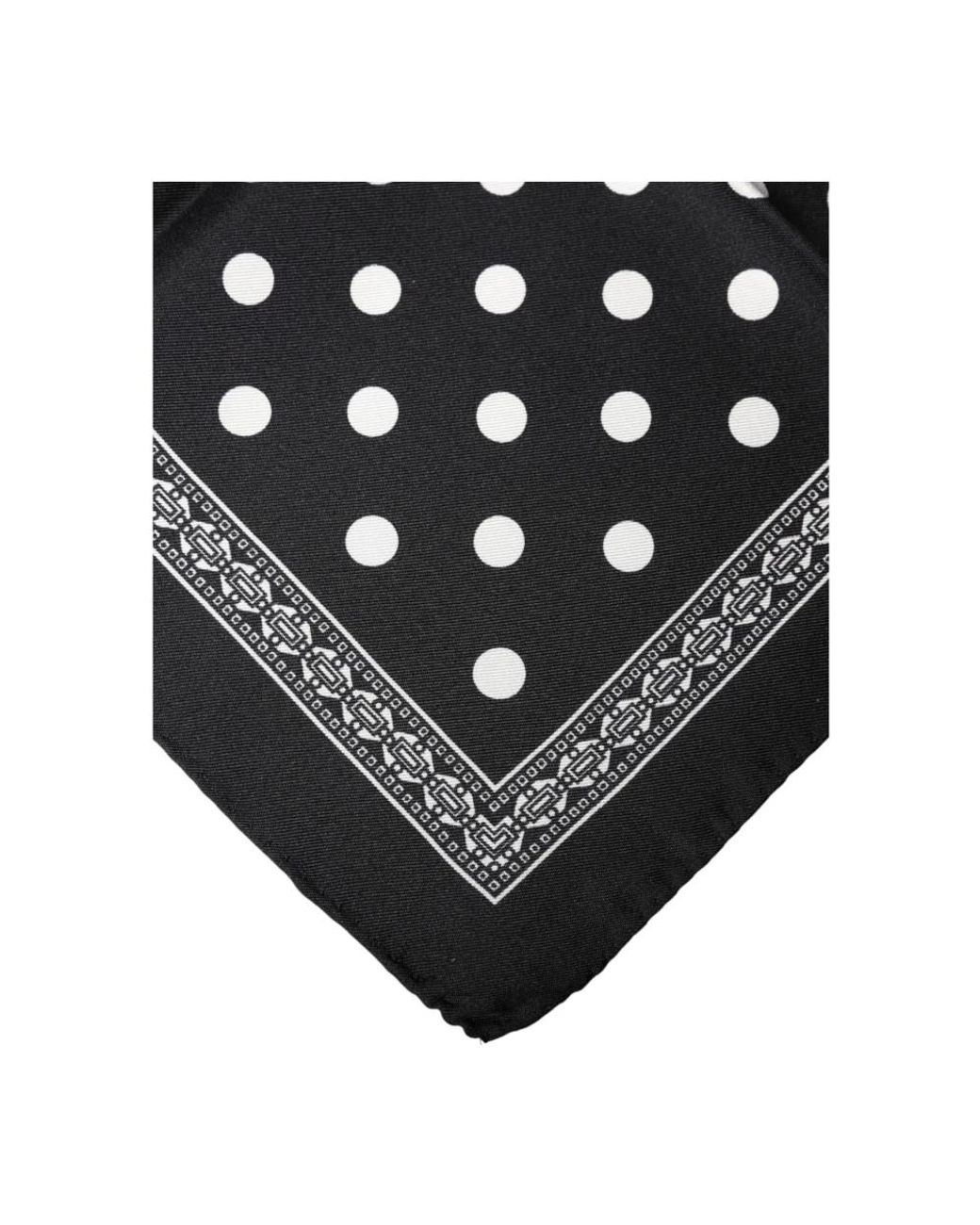 Dolce & Gabbana Black Handkerchiefs for men
