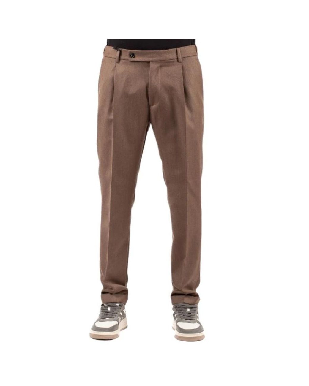 Berwich Brown Suit Trousers for men