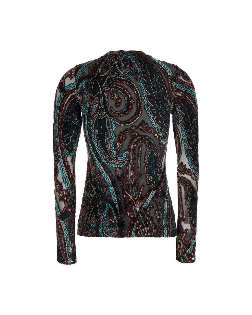 Etro Black Long Sleeve T-Shirts