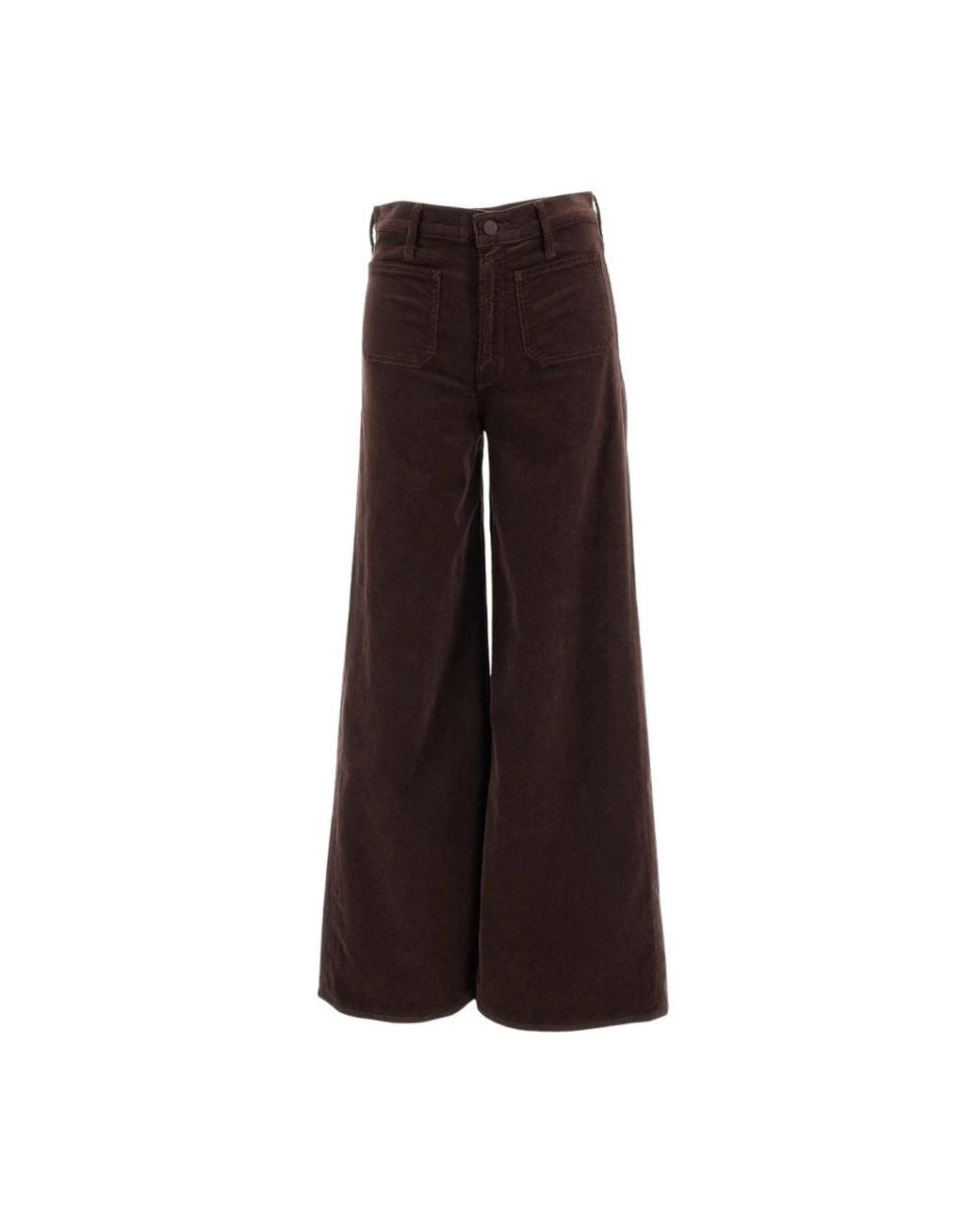 Mother Brown Wide Trousers
