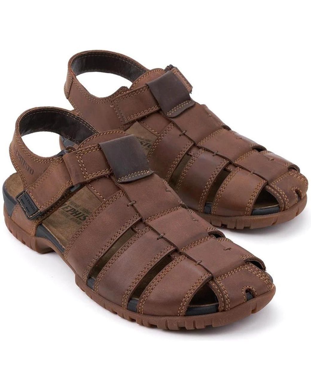 Flat Sandals Mephisto pour homme en coloris Brown