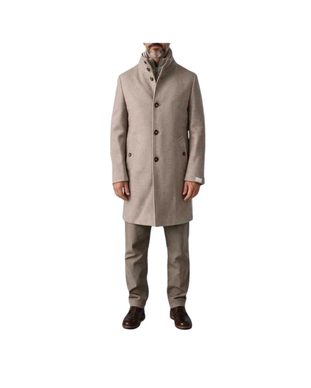 Single-Breasted Coats Baldessarini de hombre de color Natural