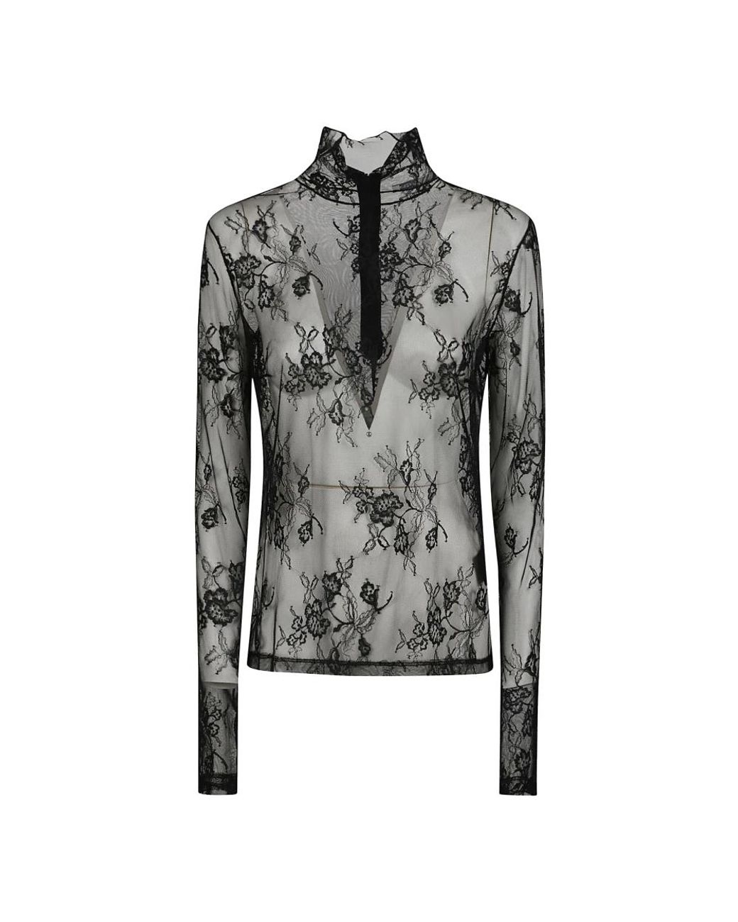 Patrizia Pepe Black Long Sleeve T-Shirts