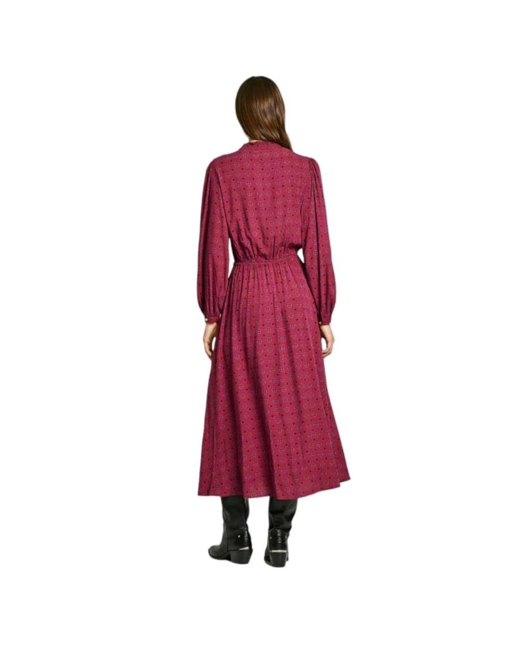 Pepe Jeans Red Shirt Dresses