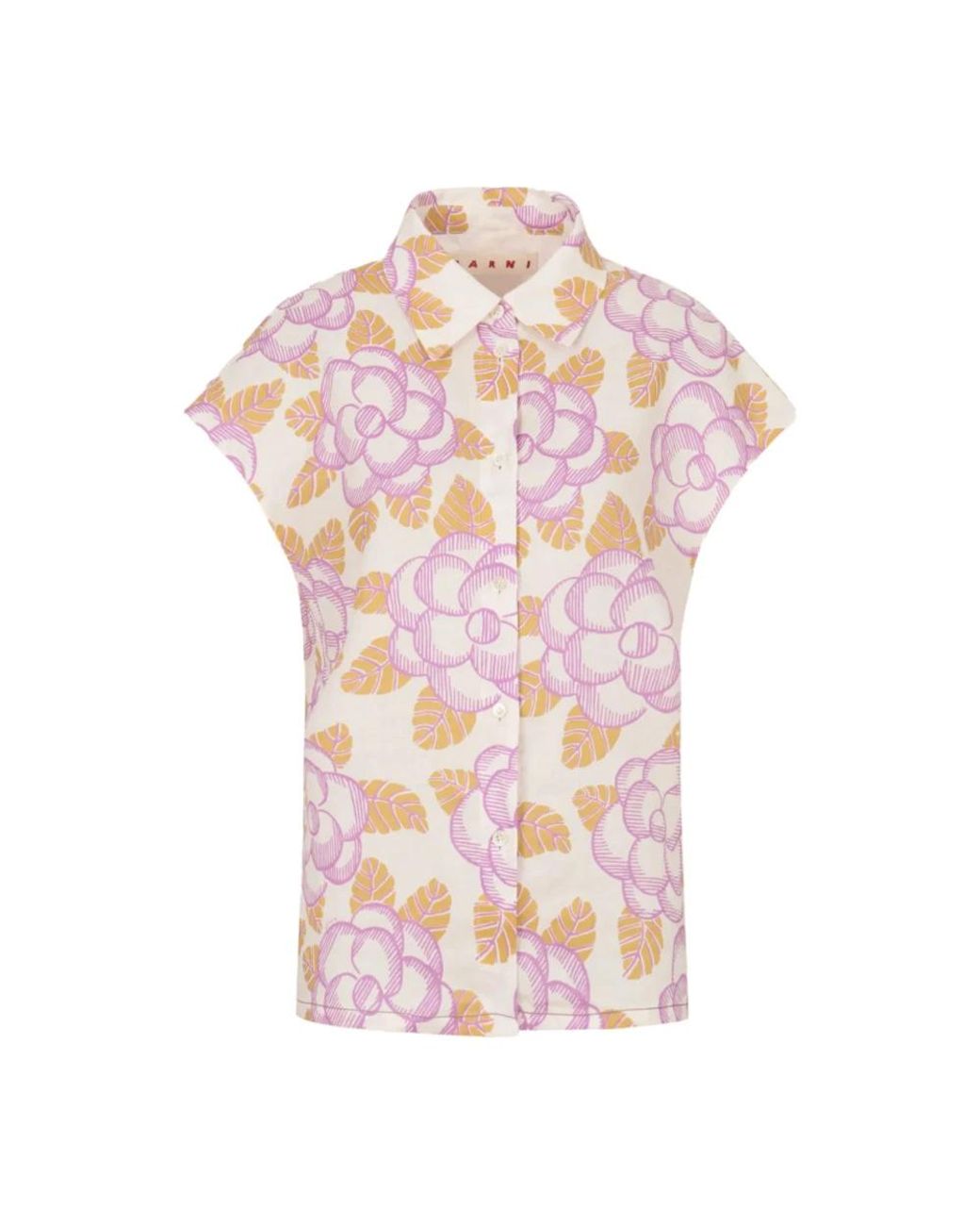 Marni Overhemden ,Veelkleurig ,Shirt in het Pink