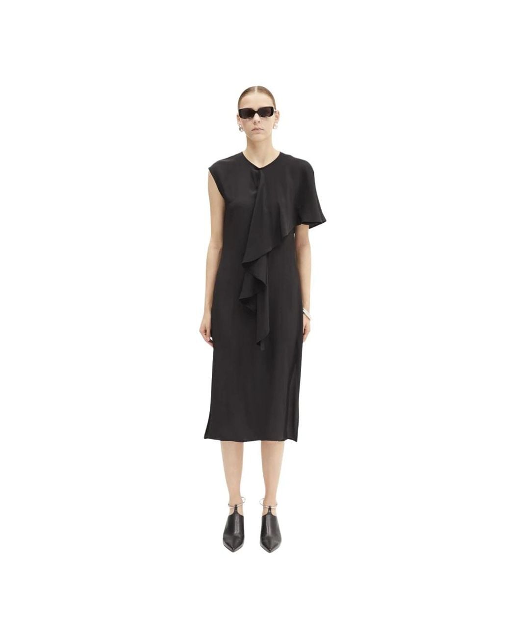 MEIMEIJ Black Midi Dresses