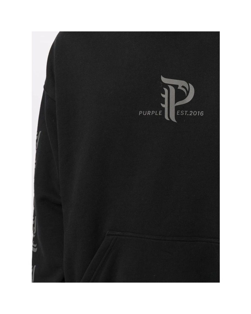 Purple Brand Black Hoodies for men