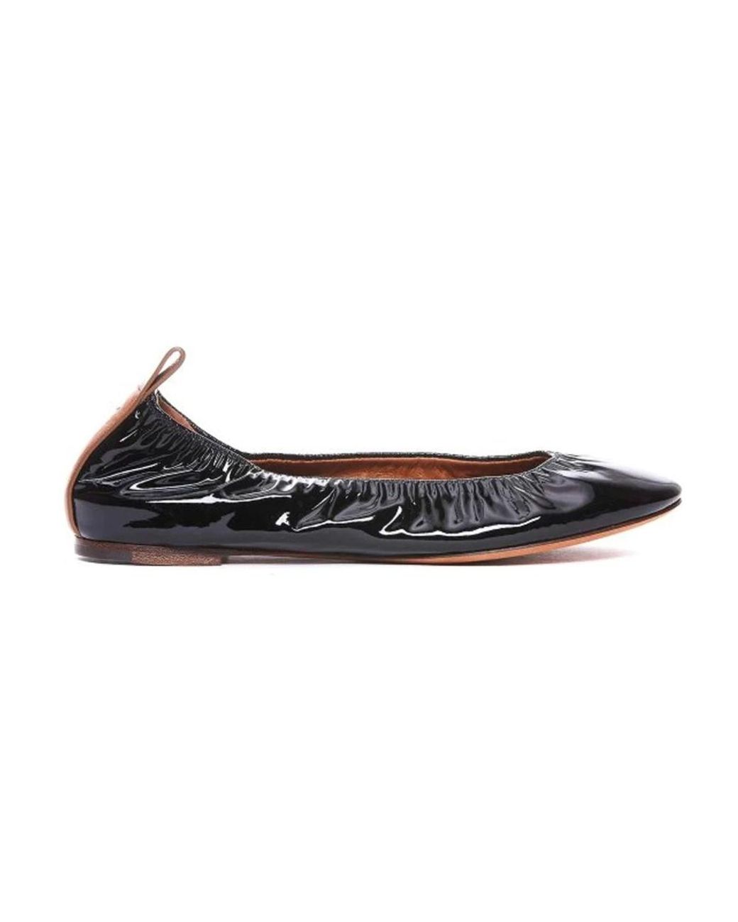 Lanvin Schoenen ,Zwart ,Leer Zwarte Leren Ballerina's in het Black
