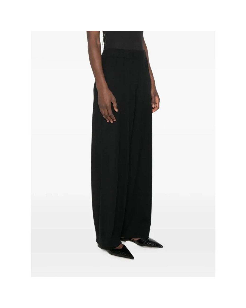Fabiana Filippi Black Wide Trousers
