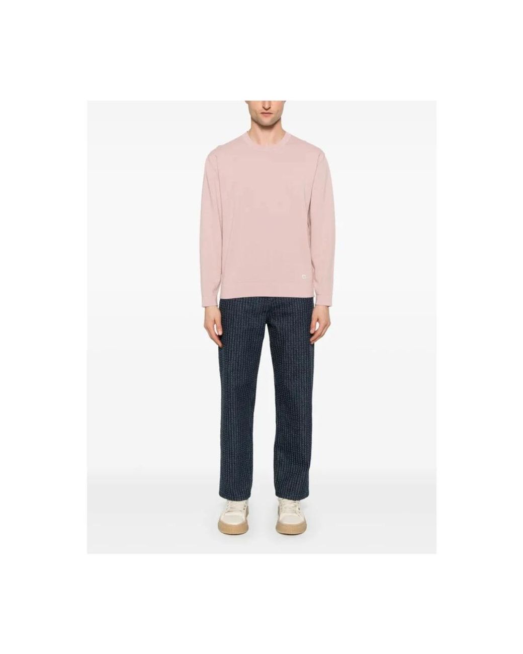 C P Company Pink Round-Neck Knitwear for men