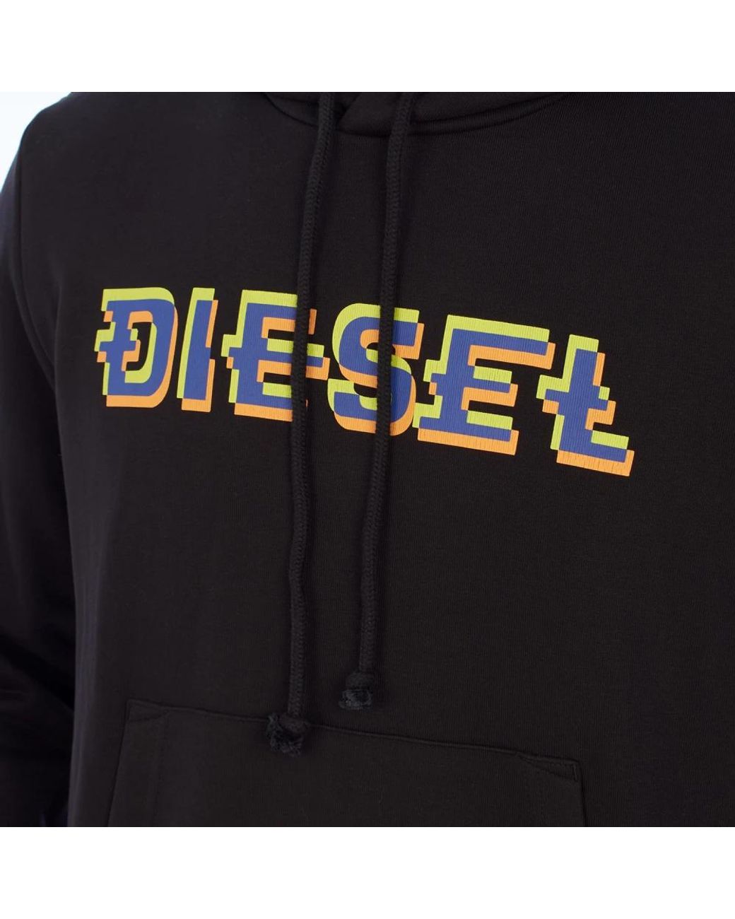 DIESEL Black Hoodies for men