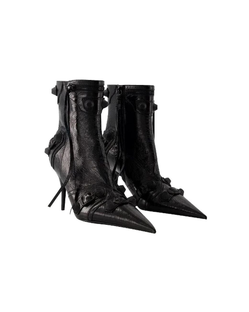 Balenciaga Black Cagole Bootie H90 Ankle Boots