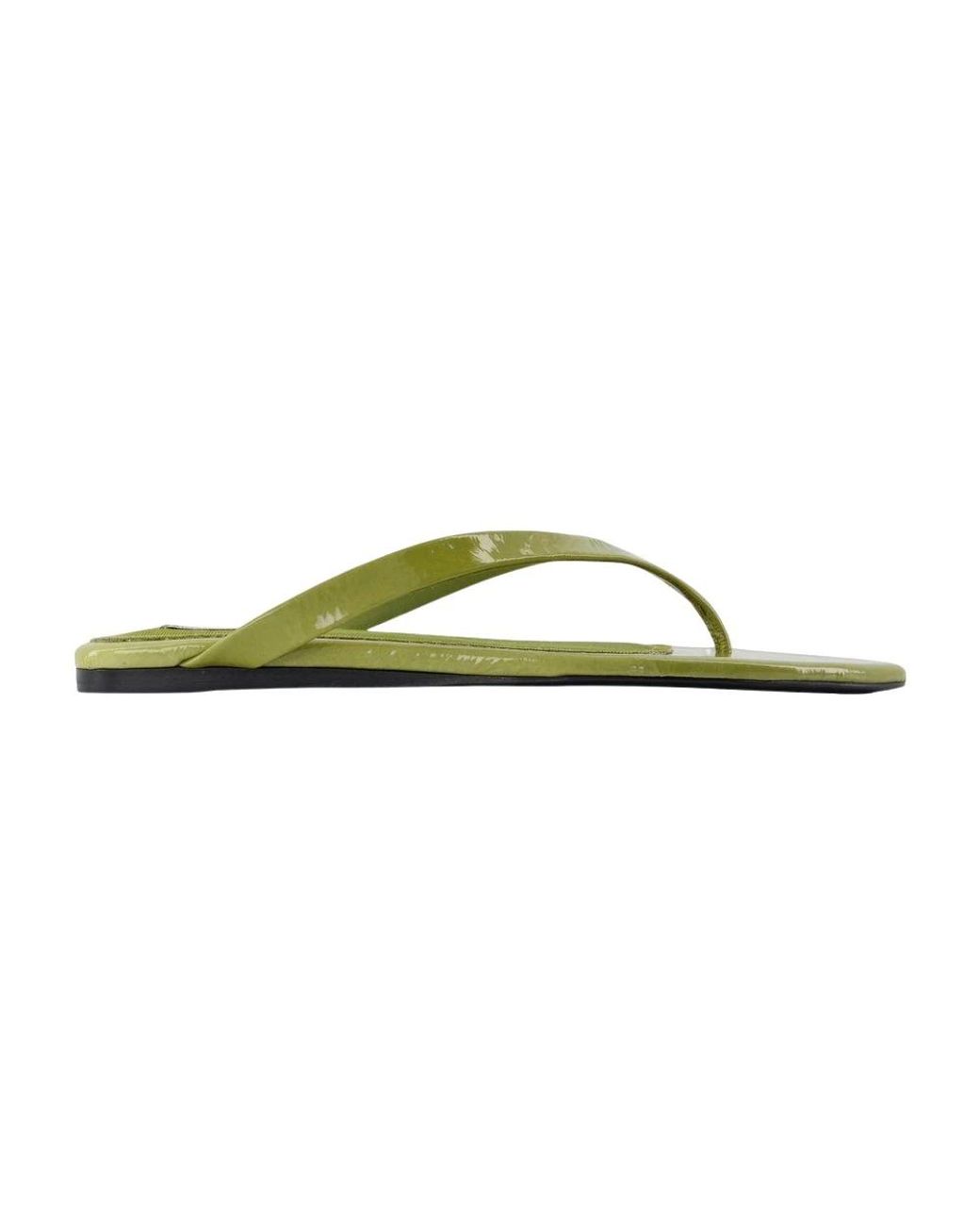 AMI Green Pointed Toe Sandals