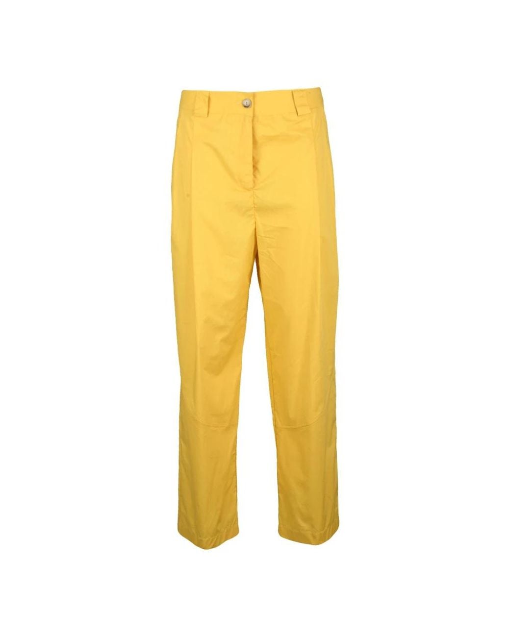 Vicario Cinque Yellow Straight Trousers