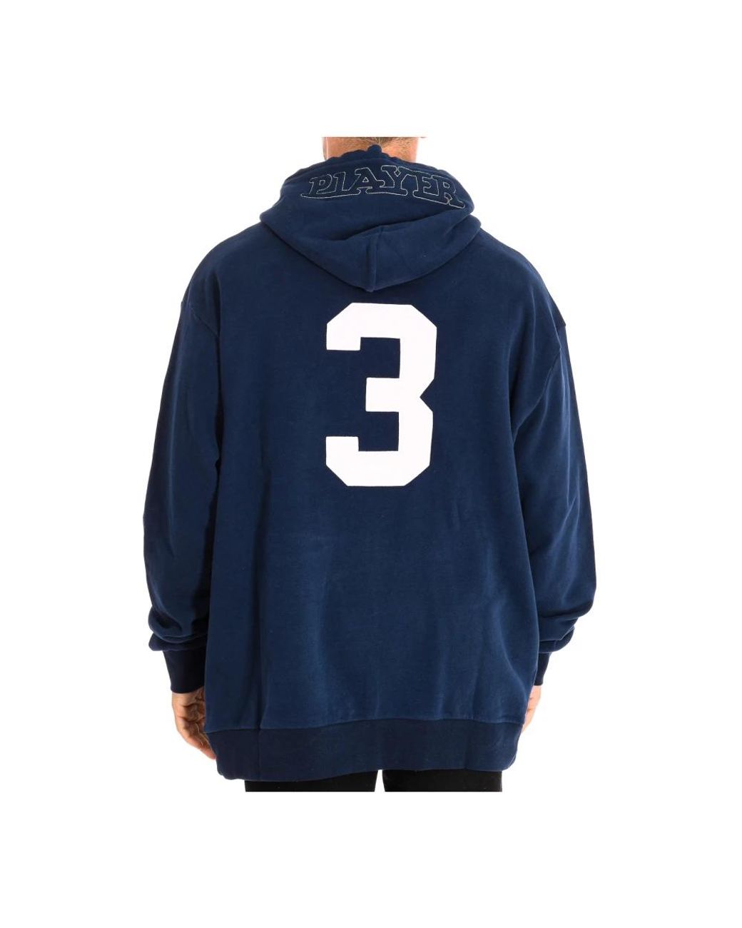 La Martina Blue Hoodies for men