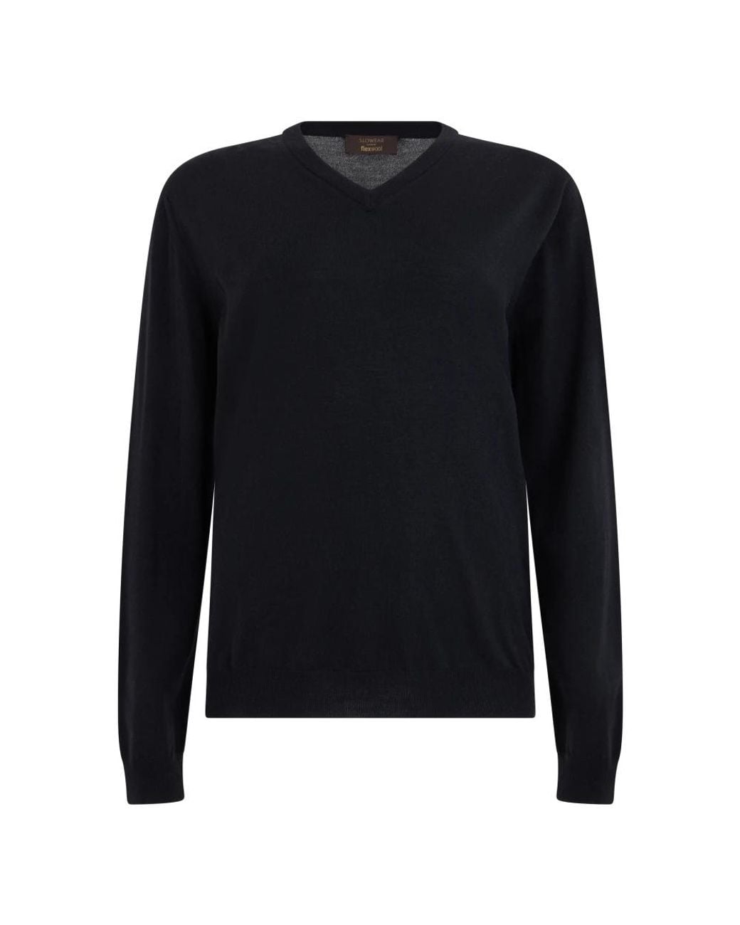 Slowear Black V-Neck Knitwear for men