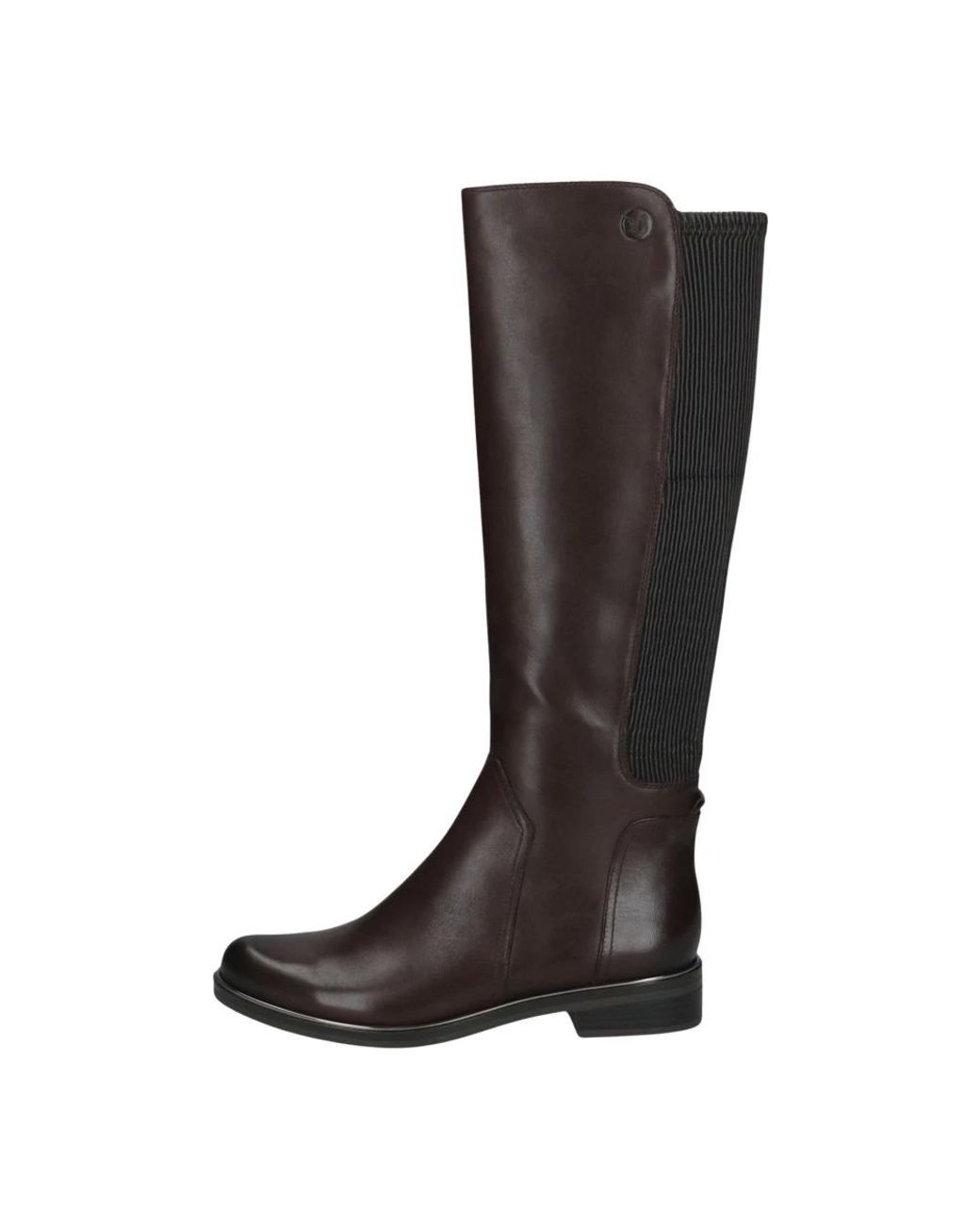 Caprice Black Stretch Back Knee High Boots