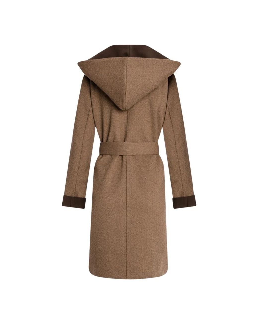Fracomina Brown Belted Coats