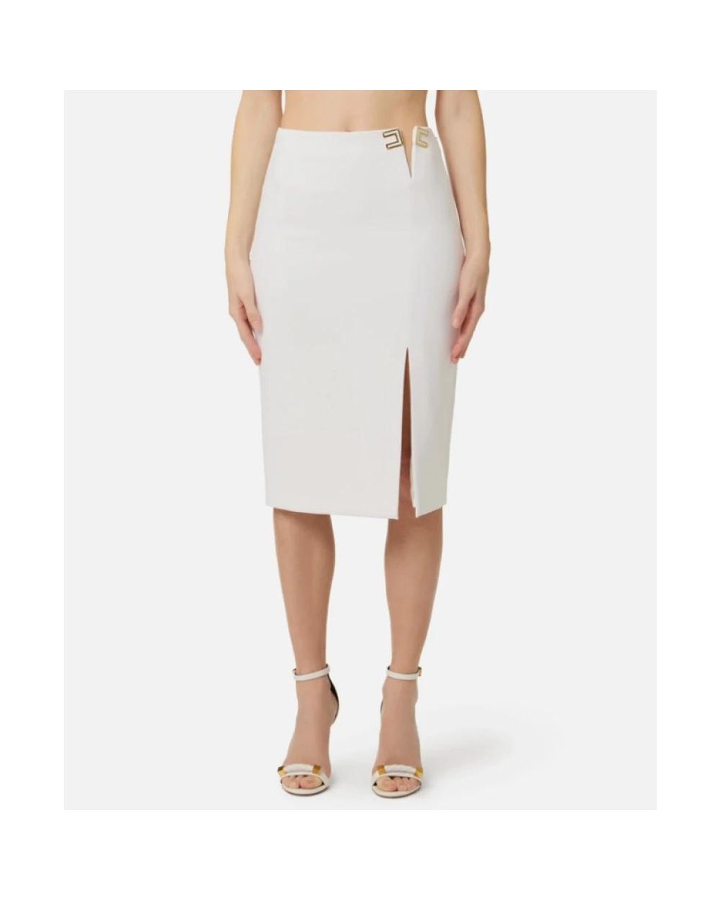 Elisabetta Franchi White Pencil Skirts