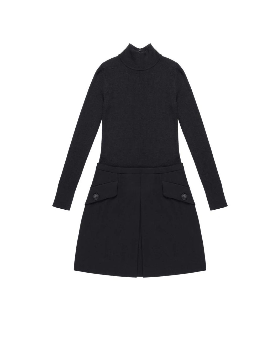 Nenette Kleedjes ,Zwart ,Wol Kleedjes in het Black
