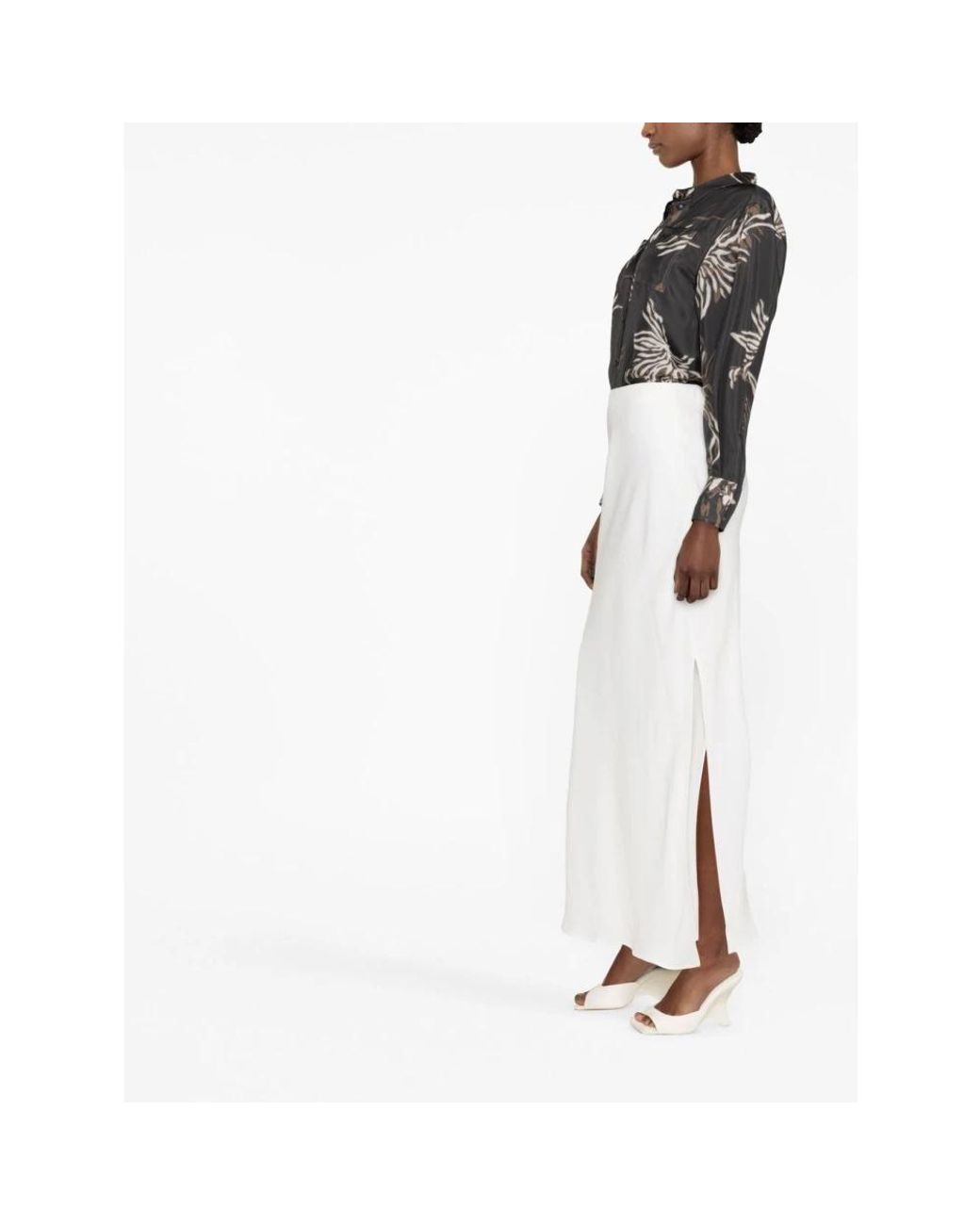 Brunello Cucinelli White Maxi Skirts