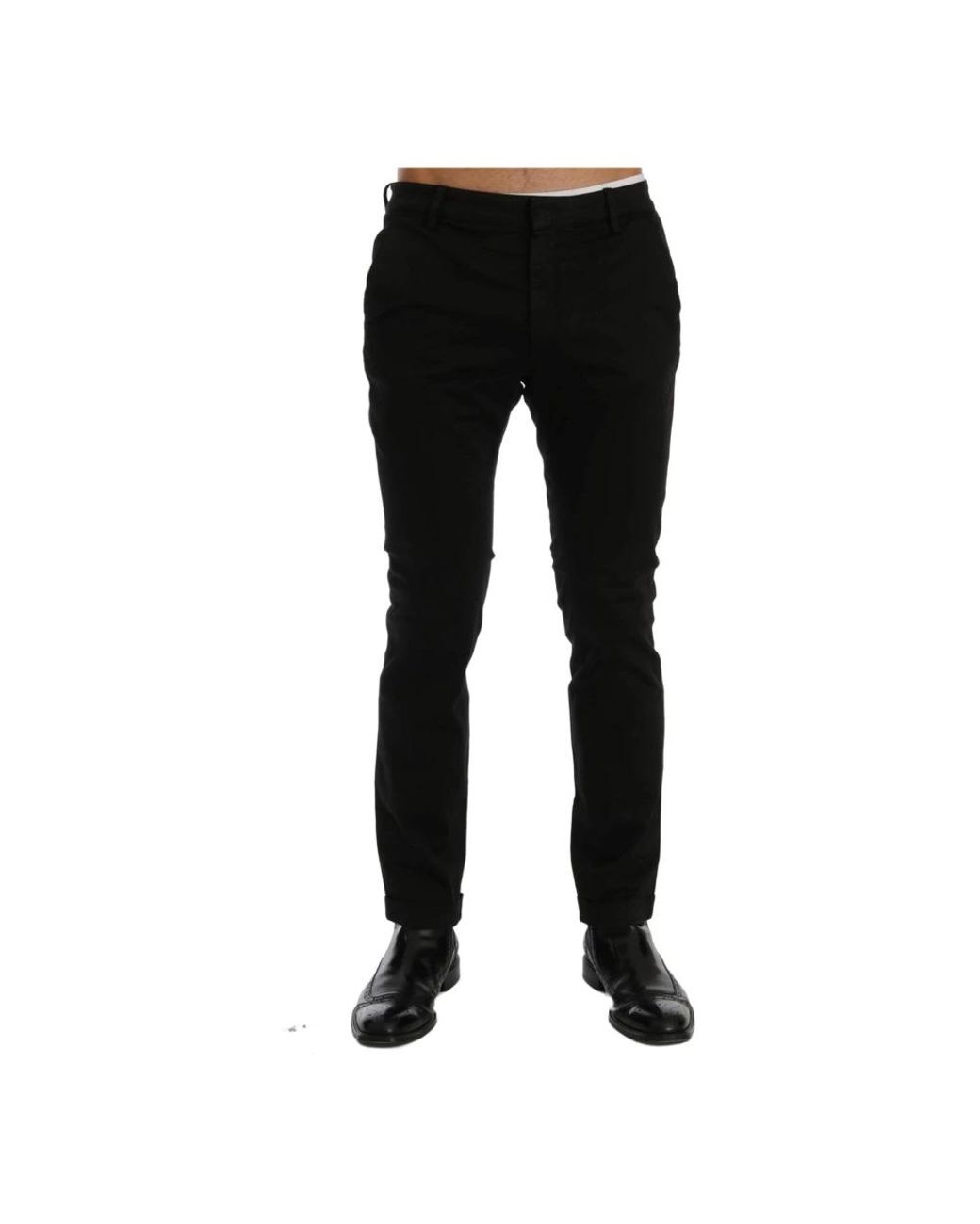 CoSTUME NATIONAL Black Slim-Fit Trousers for men