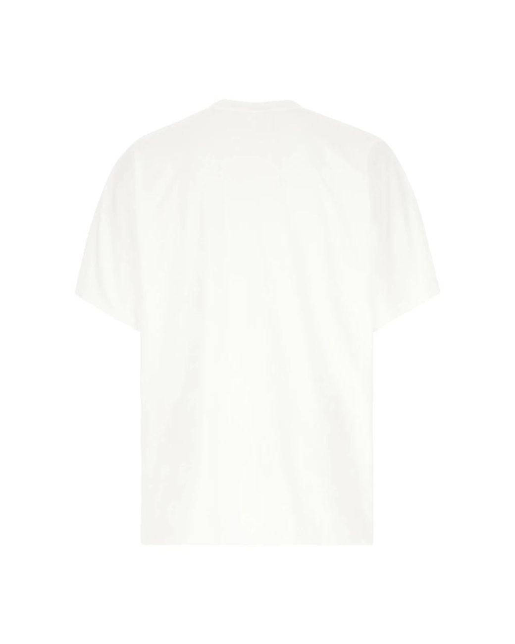 MM6 by Maison Margiela White T-Shirts