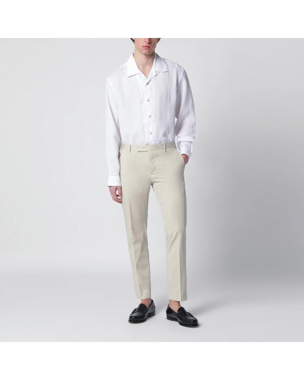 PT Torino Natural Slim-Fit Trousers for men