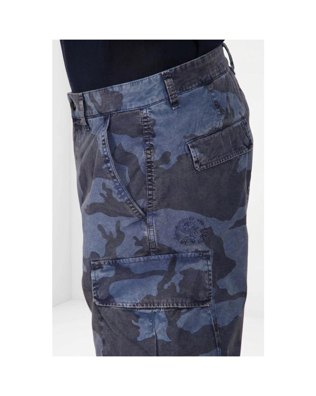 Mason's Blue Casual Shorts for men
